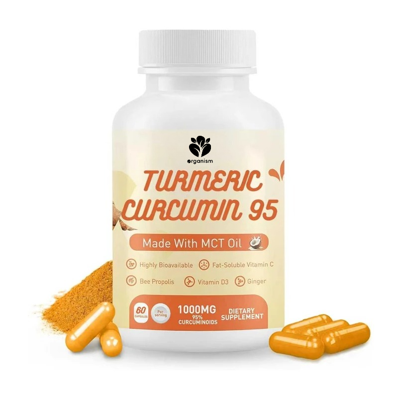 Zinc Supplement 50Mg - Kurkuma-Curcumin-Nahrungsergänzungsmittel enthält 50mg MCT-Öl, 1000mg Kurkuma-Extrakt