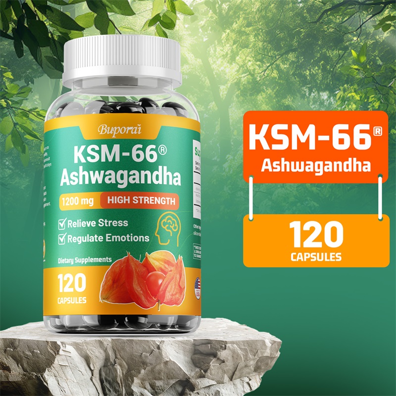 Ashwagandha Extract Root - KSM-66 Ashwagandha 1200 mg vegetarische Kapseln,