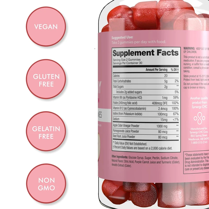 60-teilige Apfelessig-Gummis f – Apple Cider Vinegar Pill Bewertung und Preis