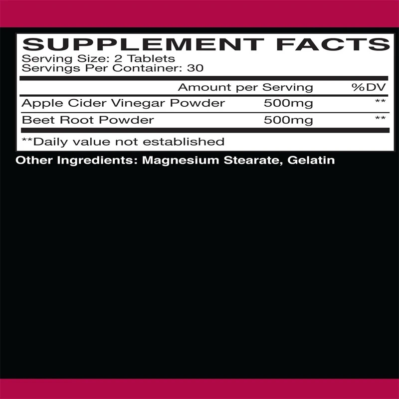 Apfelessig+Rote-Bete-Kapseln,  – Apple Cider Vinegar Pill Bewertung und Preis