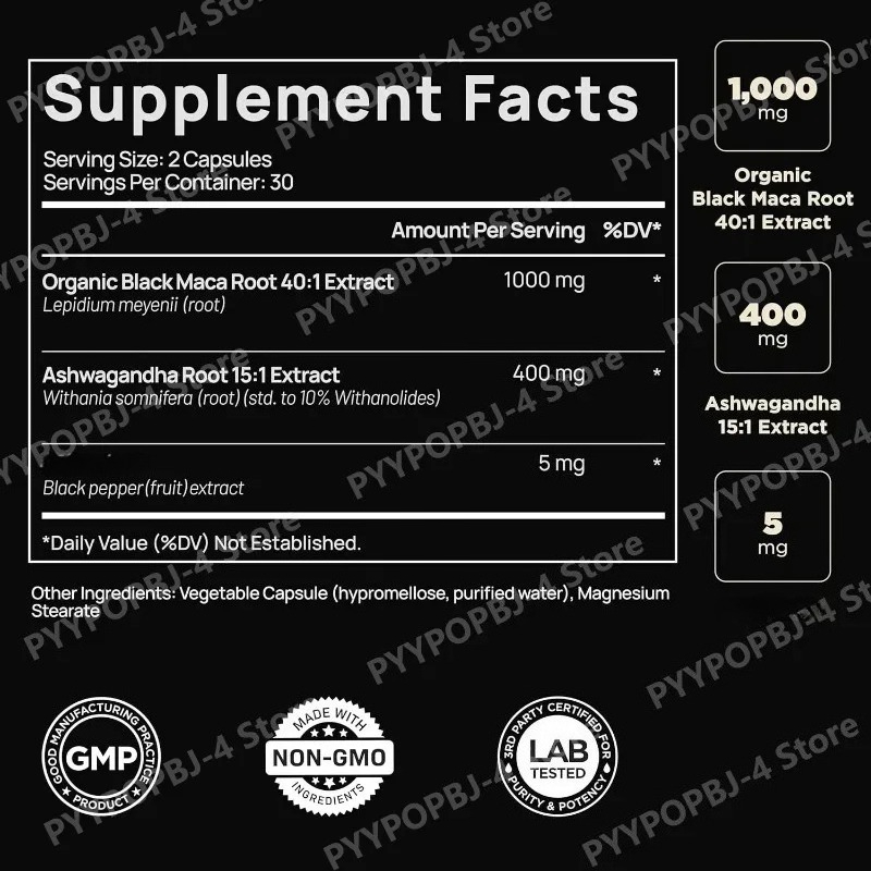 Schwarzer Maca-Wurzelextrakt m – Ashwagandha Extract Root Bewertung und Preis