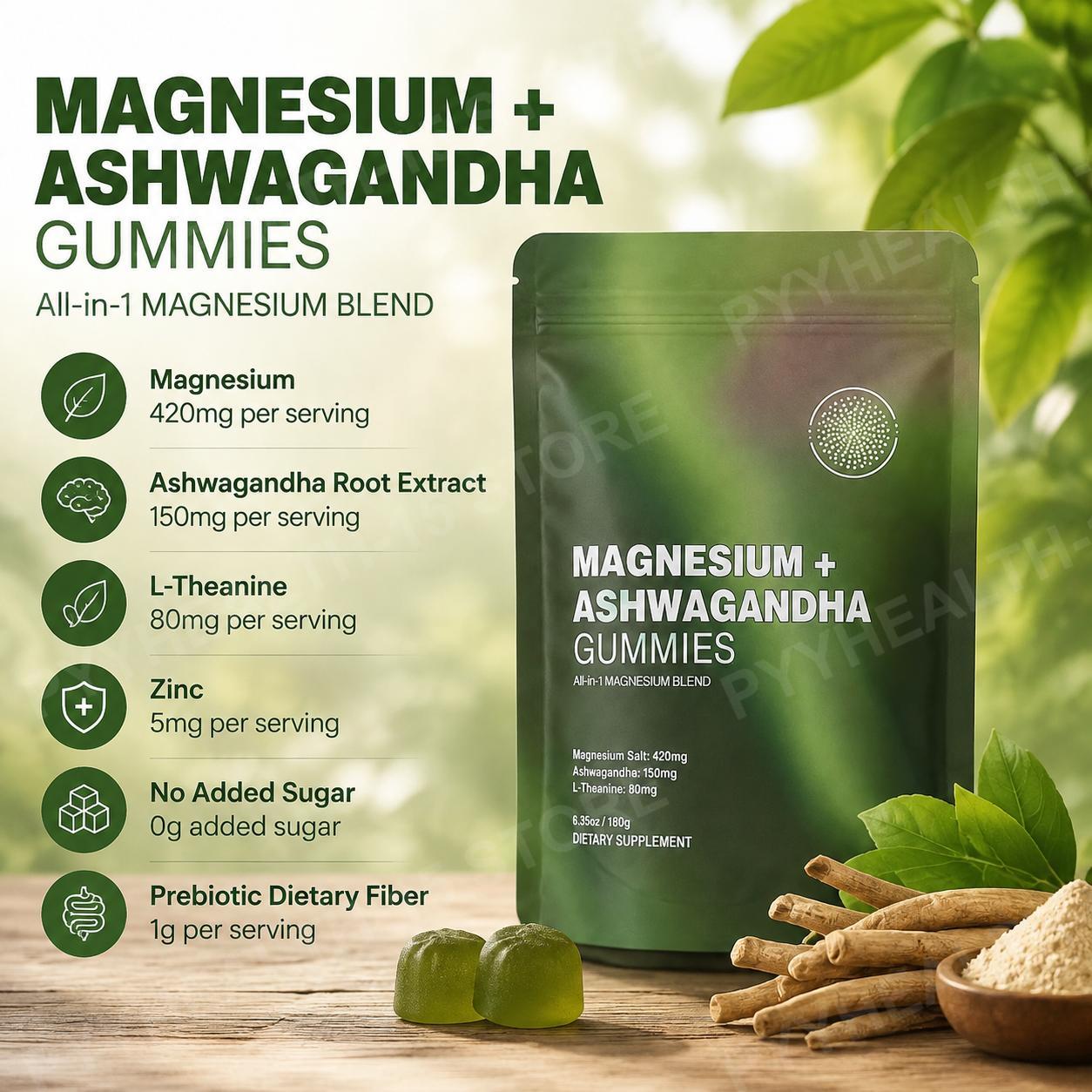 Magnesium + Ashwagandha Gummib – Ashwagandha Extract Root Bewertung und Preis
