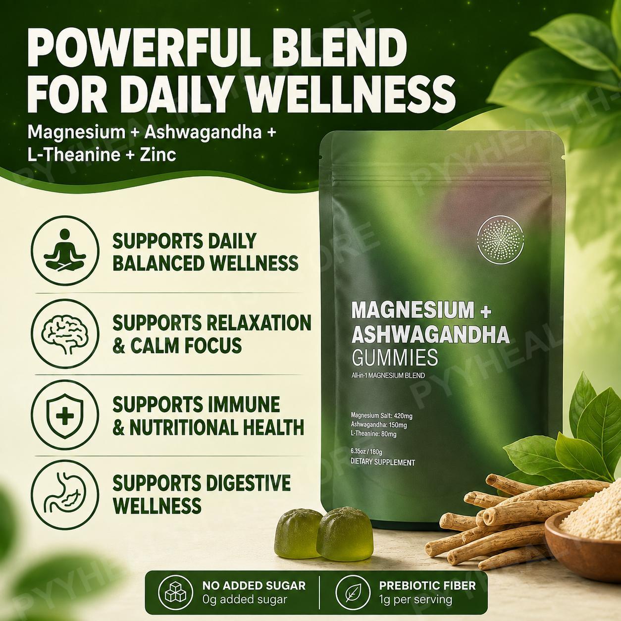 Magnesium + Ashwagandha Gummib – Ashwagandha Extract Root Bewertung und Preis